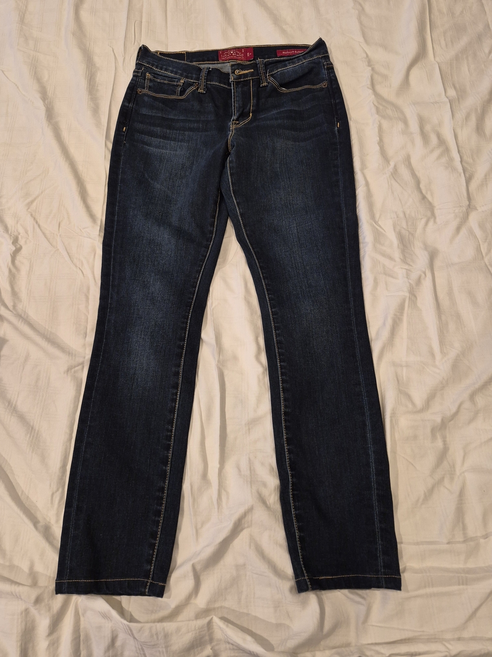 Lucky Brand Dark Indigo Straight Leg Jeans